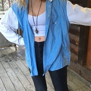 Vintage oversized button up